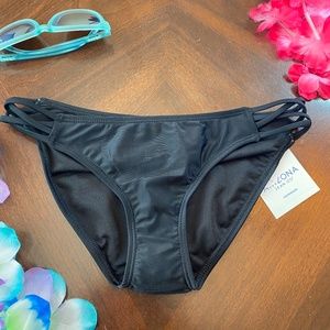 Arizona Jean Co Black Bikini Bottom Strappy sides